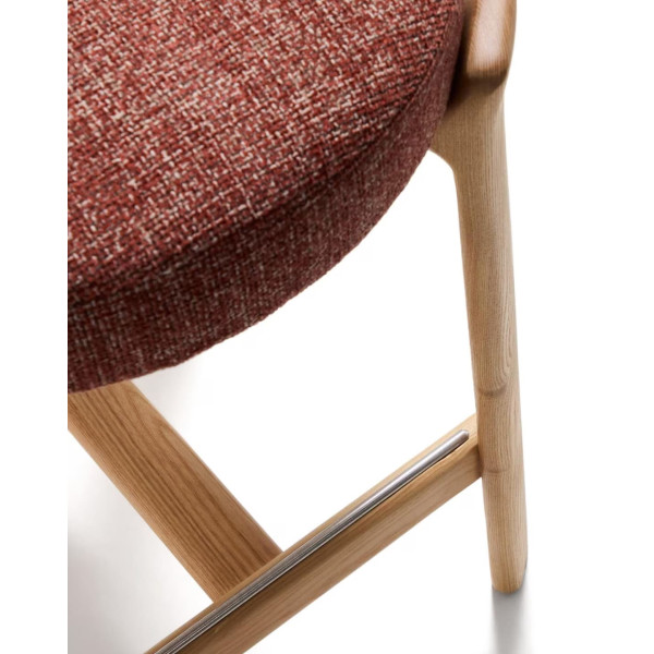 Напівбарний стілець La Forma Granite C00183FA59 Теракотовий-7