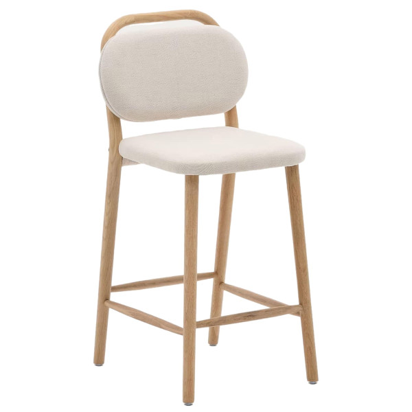 Напівбарний стілець La Forma Helda C0600041MY12H Бежевий тканина синель-0