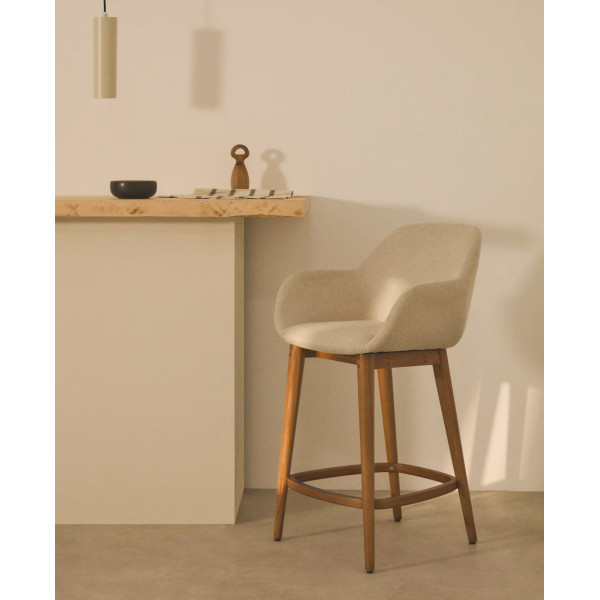 Полубарный стул La Forma Konna C06004KY12 Бежевый ткань-1