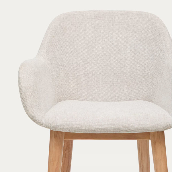 Полубарный стул La Forma Konna C06032KY12 Бежевый ткань-7