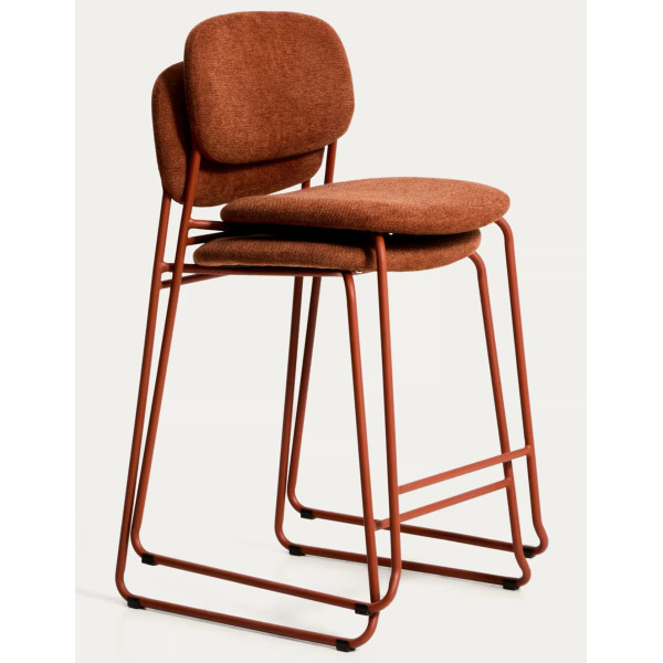 Полубарный стул La Forma Meli C00325UP59 Терракотовый-4