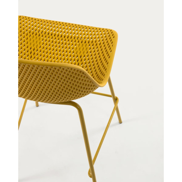 Напівбарний стілець La Forma Quinby Жовтий-5