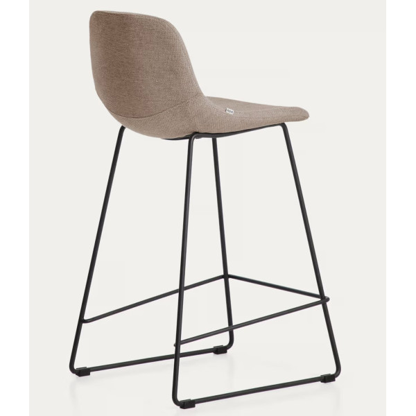 Полубарный стул La Forma ZAHARA C00534UP11 Коричневый ткань-3
