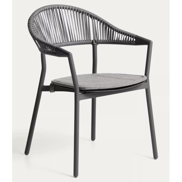 Уличный стул La Forma Alimia O00650SW02 Серый/Графит-4