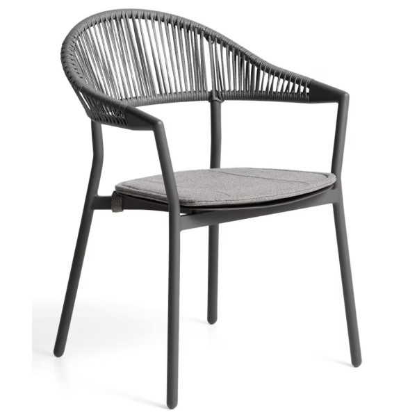Уличный стул La Forma Alimia O00650SW02 Серый/Графит-0