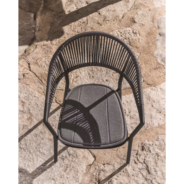 Уличный стул La Forma Alimia O00650SW02 Серый/Графит-2