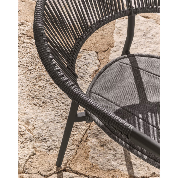 Уличный стул La Forma Alimia O00650SW02 Серый/Графит-3