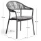 Уличный стул La Forma Alimia O00650SW02 Серый/Графит-12-thumb