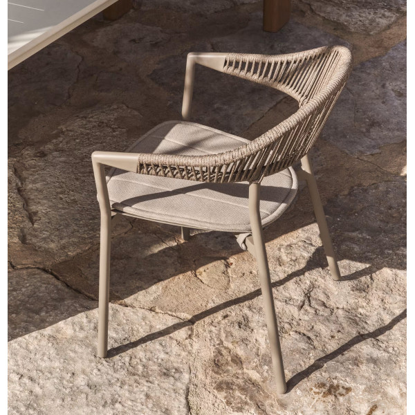 Уличный стул La Forma Alimia O00650SW12 Коричневый/Taupe-0