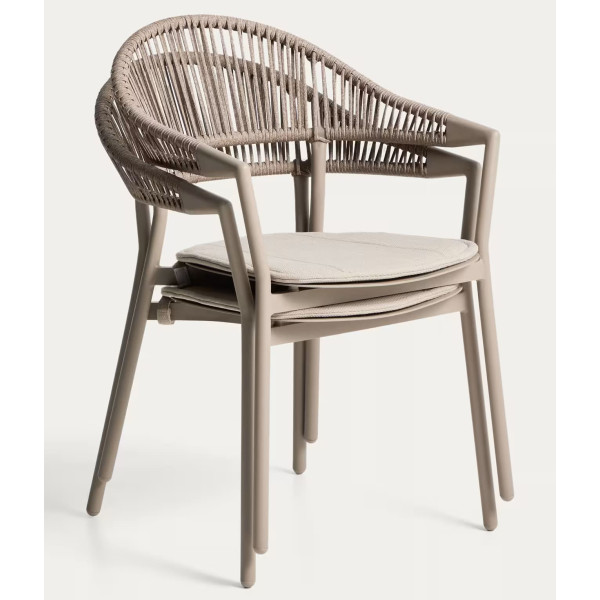 Уличный стул La Forma Alimia O00650SW12 Коричневый/Taupe-6