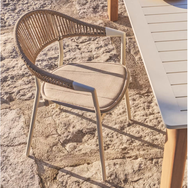 Уличный стул La Forma Alimia O00650SW39 Бежевый/Экрю-0