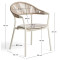 Уличный стул La Forma Alimia O00650SW39 Бежевый/Экрю-13-thumb