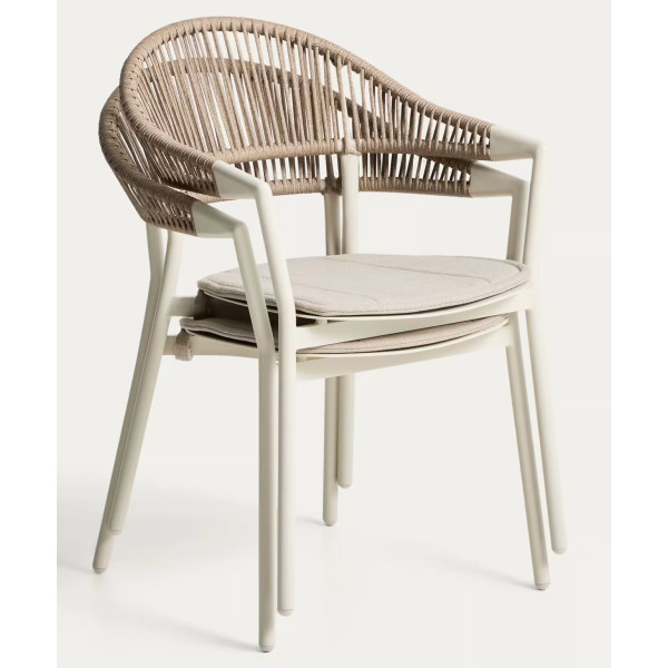 Уличный стул La Forma Alimia O00650SW39 Бежевый/Экрю-8