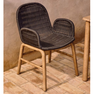 Вуличний стілець La Forma Alipa O00321RO15 Темно-сірий