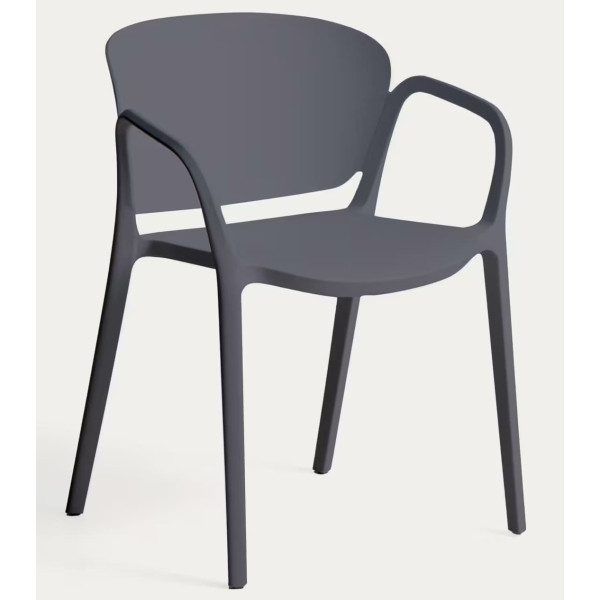 Пластиковий стілець La Forma ANIA CC6094PL02 Темно-сірий-1