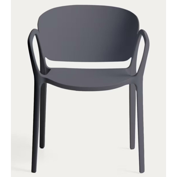 Пластиковий стілець La Forma ANIA CC6094PL02 Темно-сірий-2