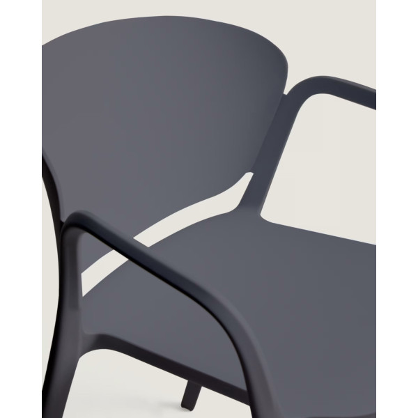 Пластиковий стілець La Forma ANIA CC6094PL02 Темно-сірий-6