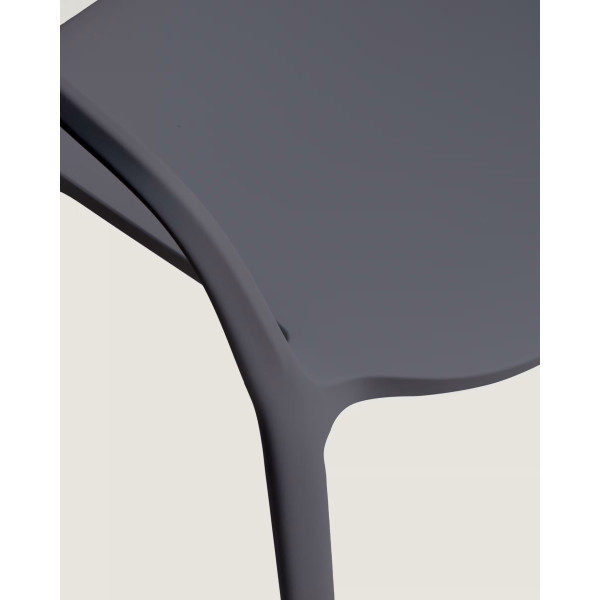 Пластиковий стілець La Forma ANIA CC6094PL02 Темно-сірий-8
