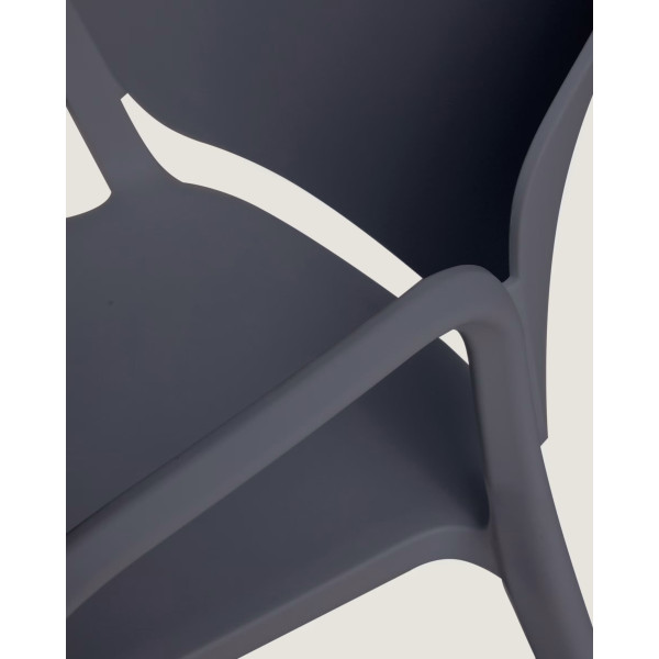 Пластиковий стілець La Forma ANIA CC6094PL02 Темно-сірий-7