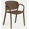 Пластиковий стілець La Forma ANIA C6094PL10 Темно-коричневий-1-thumb