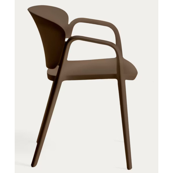 Пластиковий стілець La Forma ANIA C6094PL10 Темно-коричневий-3