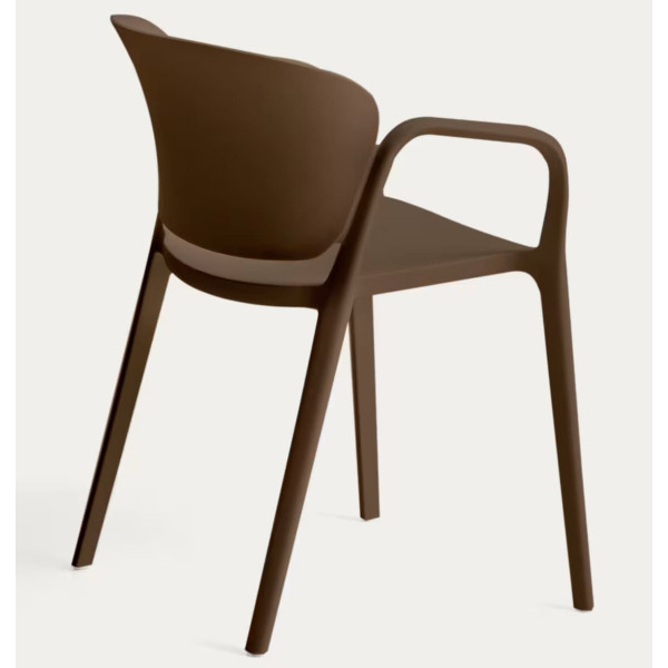 Пластиковий стілець La Forma ANIA C6094PL10 Темно-коричневий-4