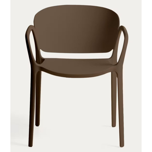 Пластиковий стілець La Forma ANIA C6094PL10 Темно-коричневий-2