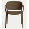 Пластиковий стілець La Forma ANIA C6094PL10 Темно-коричневий-2-thumb