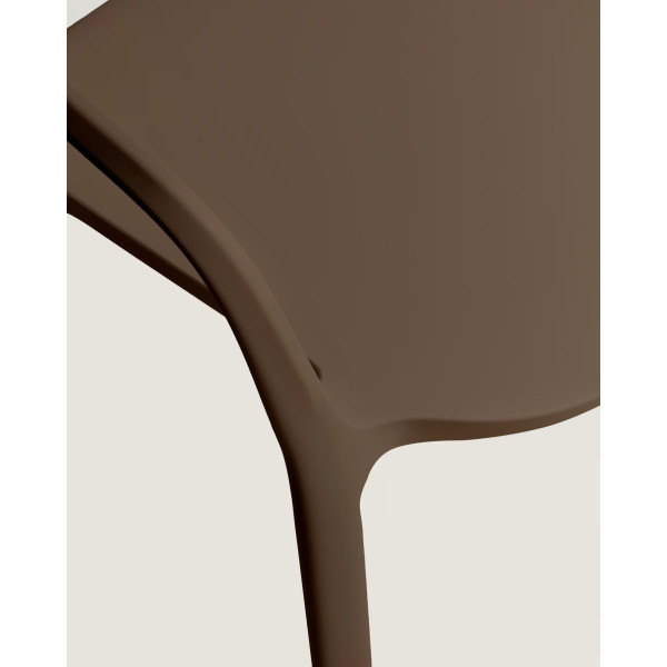 Пластиковий стілець La Forma ANIA C6094PL10 Темно-коричневий-8