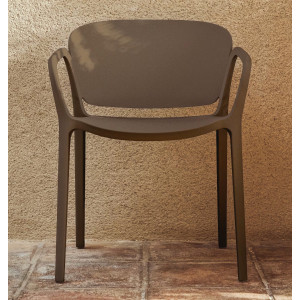 Пластиковый стул La Forma ANIA C6094PL10 Темно-коричневый
