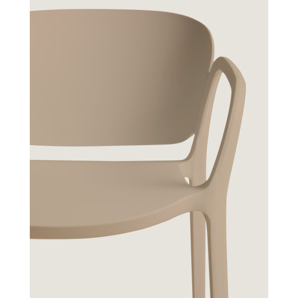 Пластиковий стілець La Forma ANIA CC6094PL12 Бежевий-4