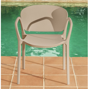 Пластиковий стілець La Forma ANIA CC6094PL12 Бежевий