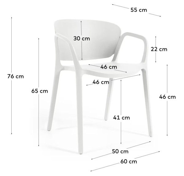 Стул La Forma ANIA CC6094S05 Белый-11