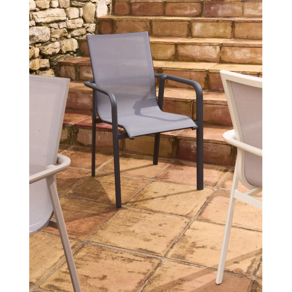 Уличный стул La Forma Canea O00645T002 Серый/графит-2