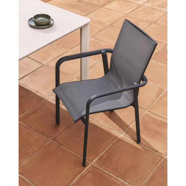 Уличный стул La Forma Canea O00645T002 Серый/графит-1