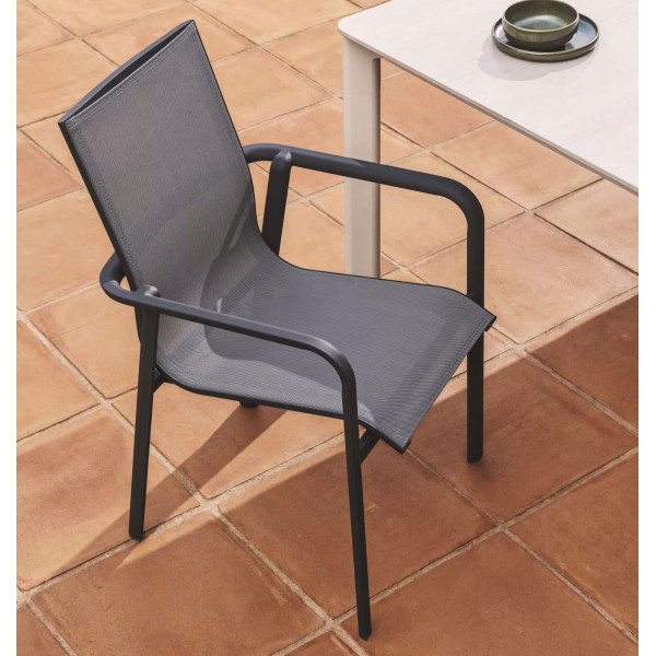 Уличный стул La Forma Canea O00645T002 Серый/графит-0