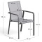 Уличный стул La Forma Canea O00645T002 Серый/графит-14-thumb