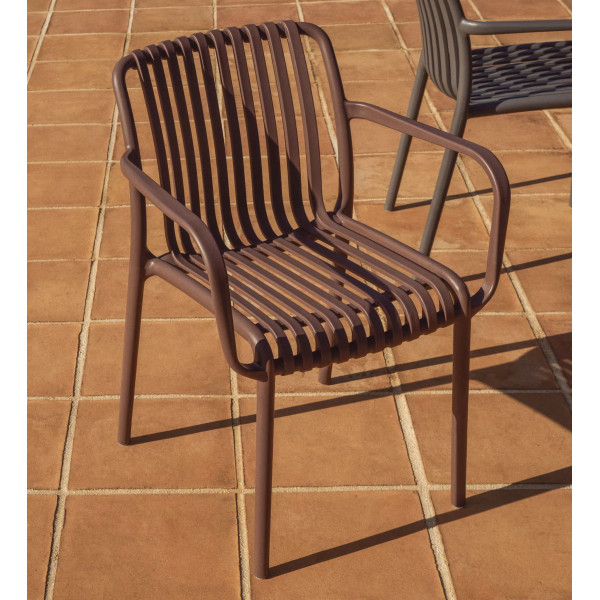 Стул La Forma Isabellini CC5195PL10 Коричневый-0