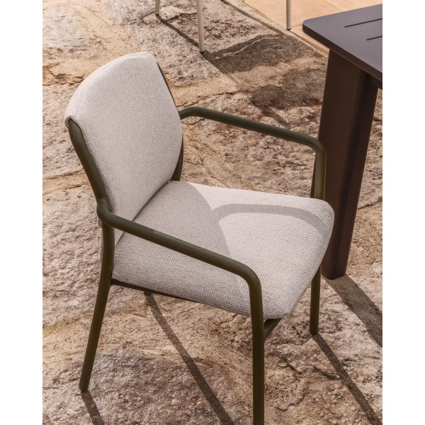 Уличный стул La Forma Linosa C00333RR06 Зеленый/бежевый-1