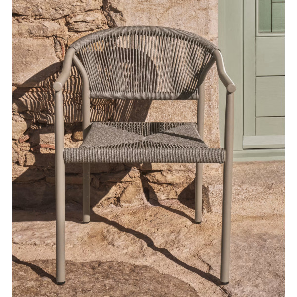 Стілець вуличний La Forma Livadia O00660RR12 Сіро-коричневий-1