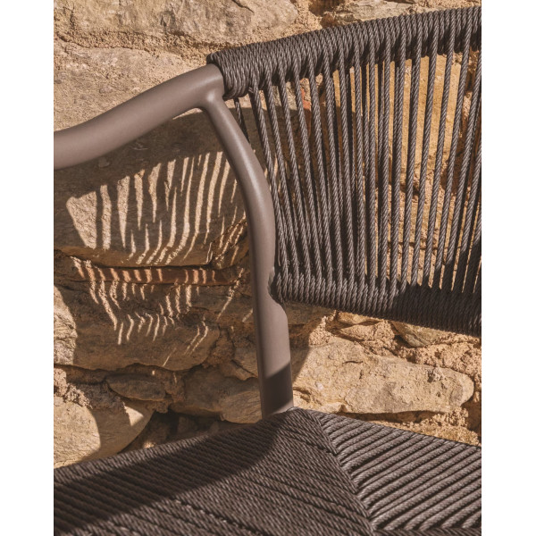 Стілець вуличний La Forma Livadia O00660RR12 Сіро-коричневий-4