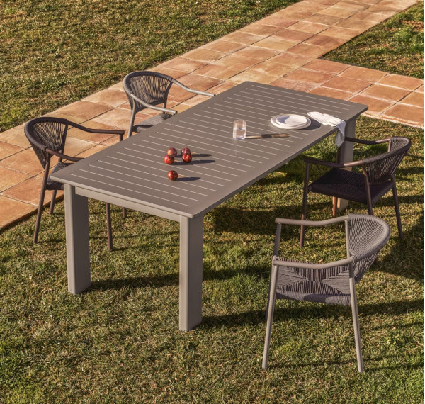 Стілець вуличний La Forma Livadia O00660RR12 Сіро-коричневий-2