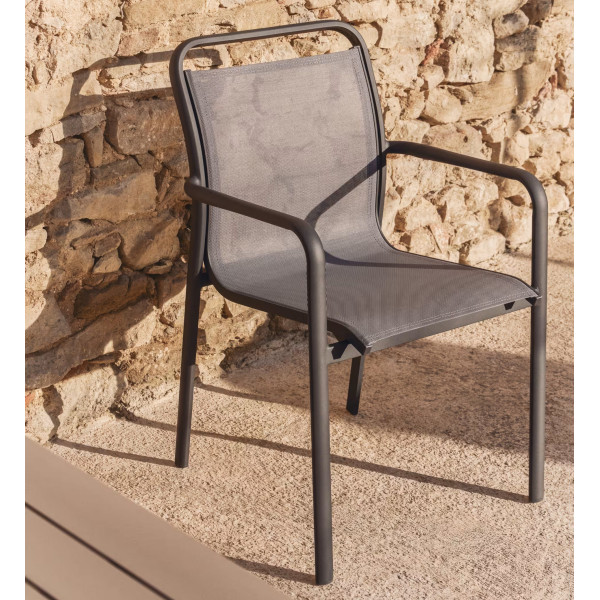 Уличный стул La Forma Luri O00647T002 Графит/серый-0