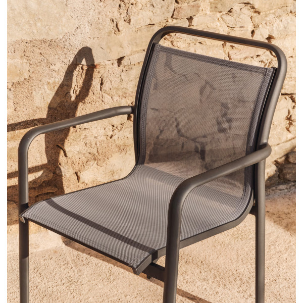 Уличный стул La Forma Luri O00647T002 Графит/серый-1