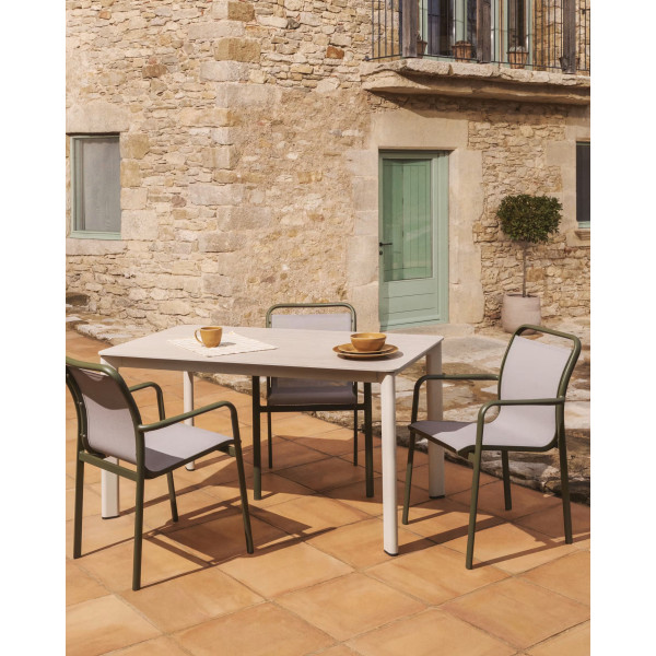 Вуличний стілець La Forma Luri O00647T019 Зелений/бежевий-1