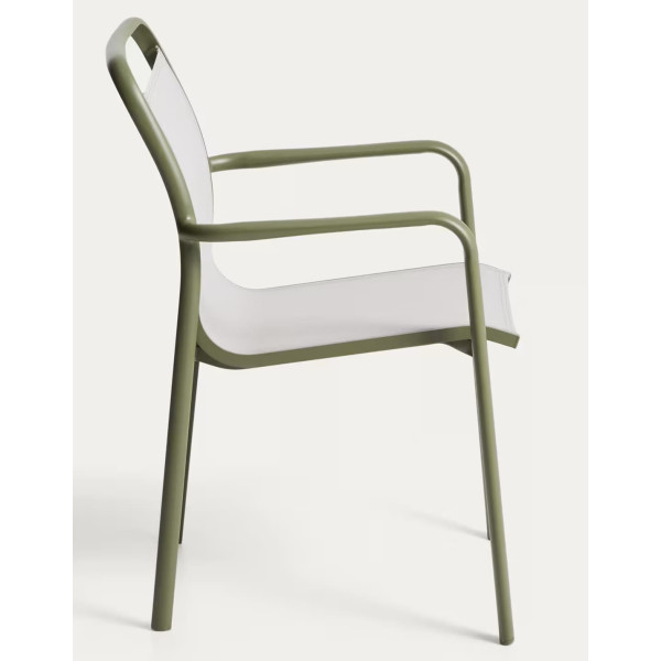Вуличний стілець La Forma Luri O00647T019 Зелений/бежевий-6