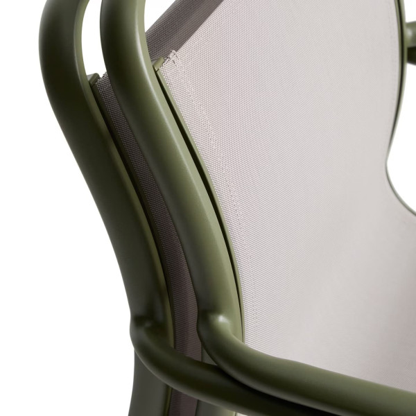 Вуличний стілець La Forma Luri O00647T019 Зелений/бежевий-11