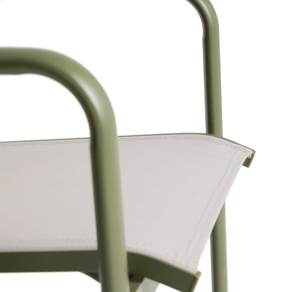 Вуличний стілець La Forma Luri O00647T019 Зелений/бежевий-9