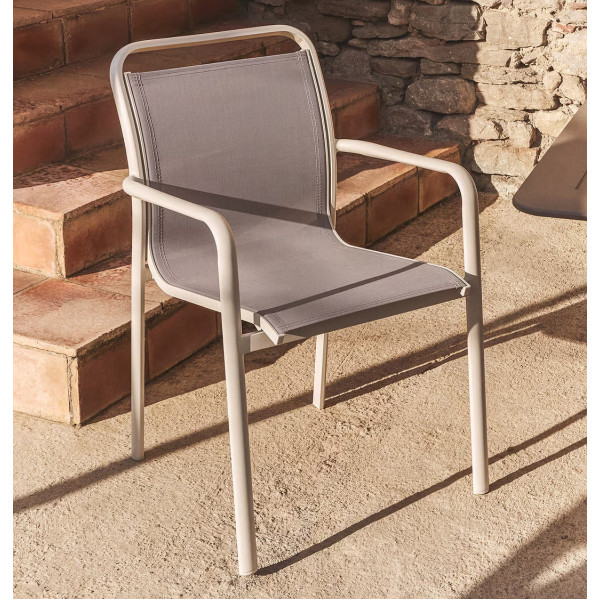 Вуличний стілець La Forma Luri O00647T039 Екрю/бежевий-0