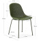 Стул La Forma QUINBY CC1222PL06 Зеленый-10-thumb